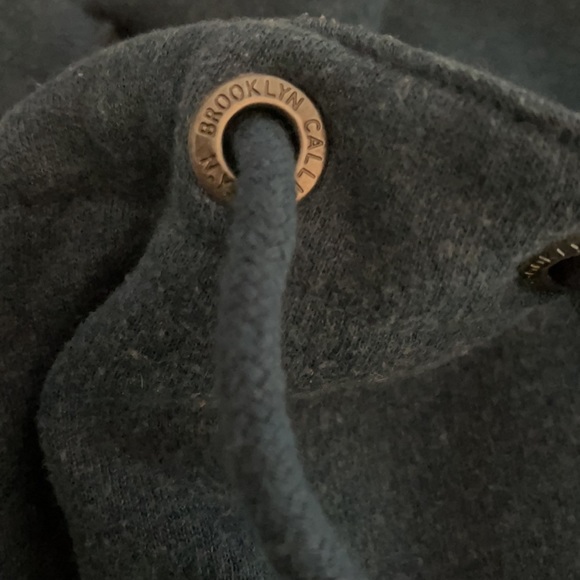 Brooklyn Calling N.Y.C. Blue Funnel Neck Pullover - Picture 9 of 10